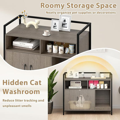 Giantex Cat Litter Box Enclosure - Image 3