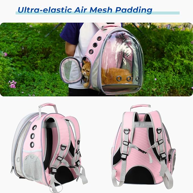 Lollimeow Cat Carrier Backpack, Expandable Bubble Pet Carrier - Image 8