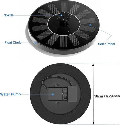 Solar Fountain Water Pump for Bird Bath, Floating Solar Powered Water Fountain - Image 4