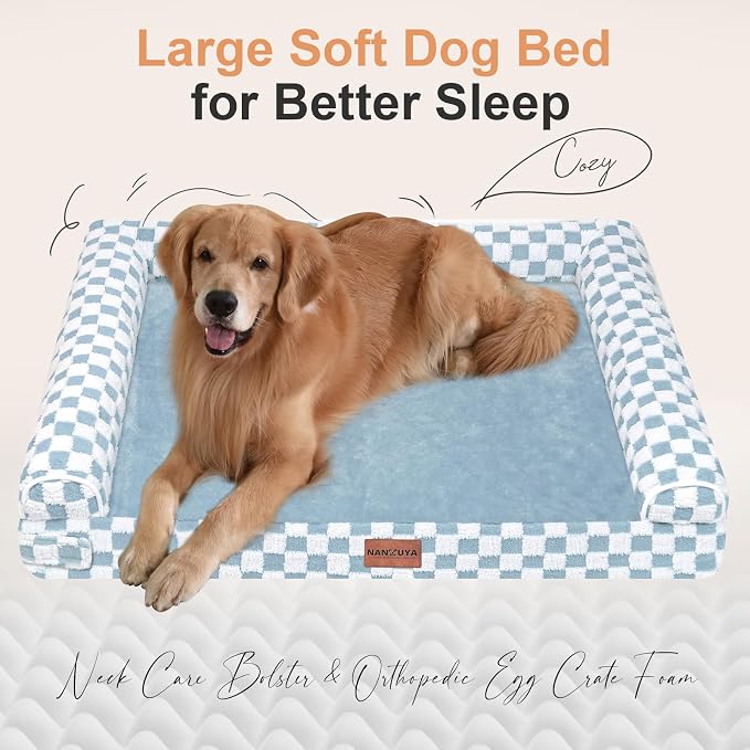 Large Dog Bed Orthopedic Washable: Beds Bolster XXL Bed Big XLarge Dogs Egg - Image 2