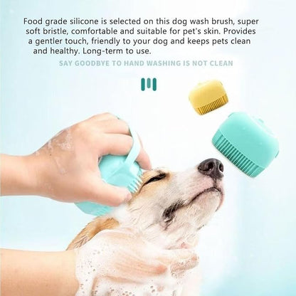 Pets Bath Brush | Scrubber for Bath | Dog Shampoo Brush | Dog Washing/Shower - Image 6