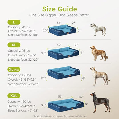 Jumbo Dog Bed for Extra Large Dogs, Orthopedic Dog Bed - Image 8