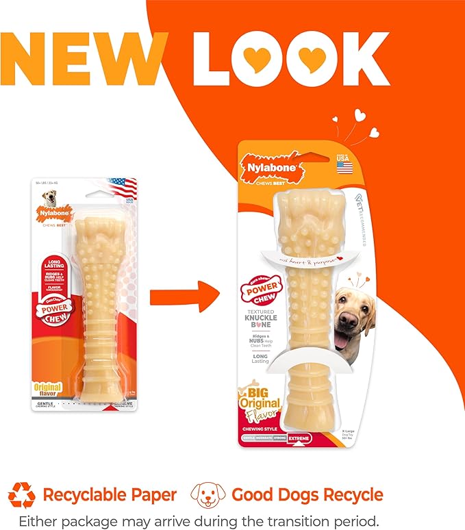 Nylabone Textured Knuckle Bone Power Chew Toy - Image 4