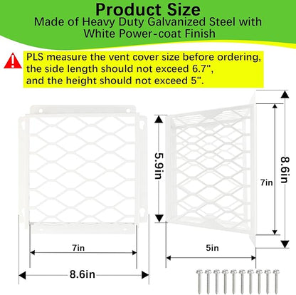 Dryer Vent Bird Guard, Dryer Vent Cover Guard - Image 2