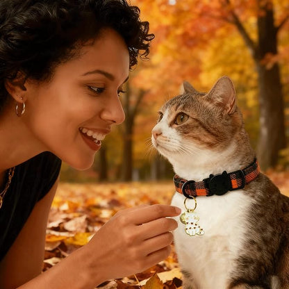 Elegant little tail 2 Pack Cat Collar- Fall Cat Collars Breakaway - Image 5
