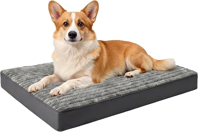 Dog Bed Medium Size Dog, Orthopedic Flannel Pet Bed by Unknown
