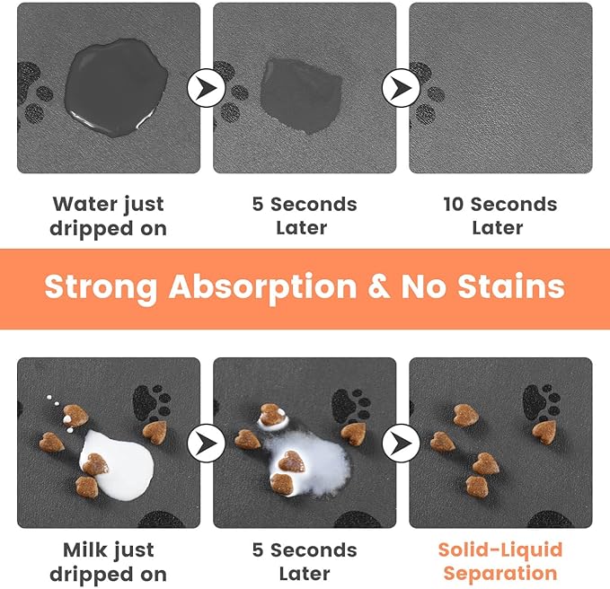 Pet Feeding Mat-Absorbent Pet Placemat - Image 2