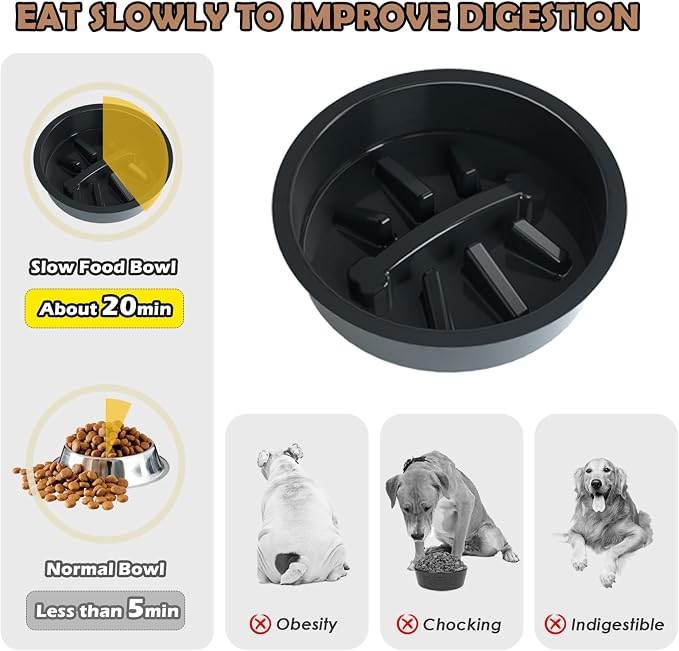 Elevated Dog Bowls for Large Dogs, 6 Height Adjustable Raised Stand - Image 6