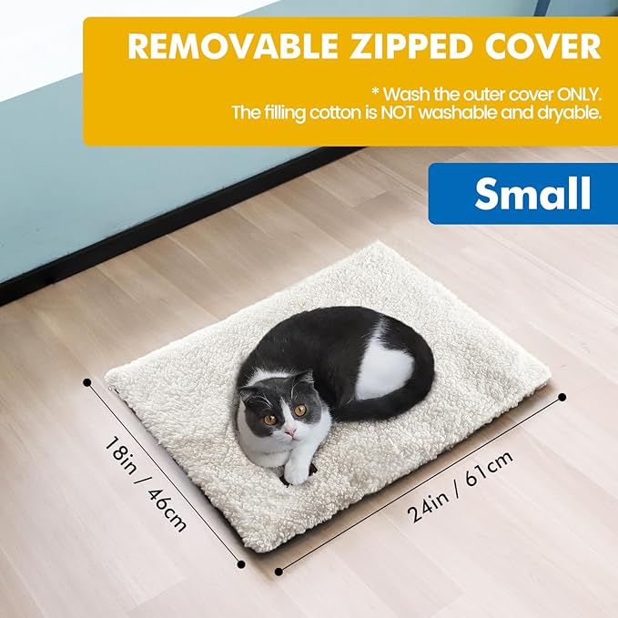 Self Warming Cat Bed Self Heating Cat Dog Mat 24 x 18 inch Extra Warm Thermal - Image 5