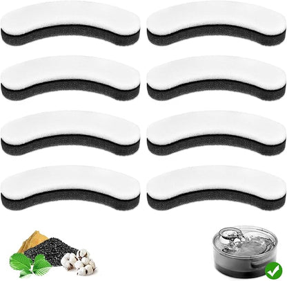8 Pack Replacement Filters for DF10 & DF30 Automatic Pet Water Dispenser by BFLICROY