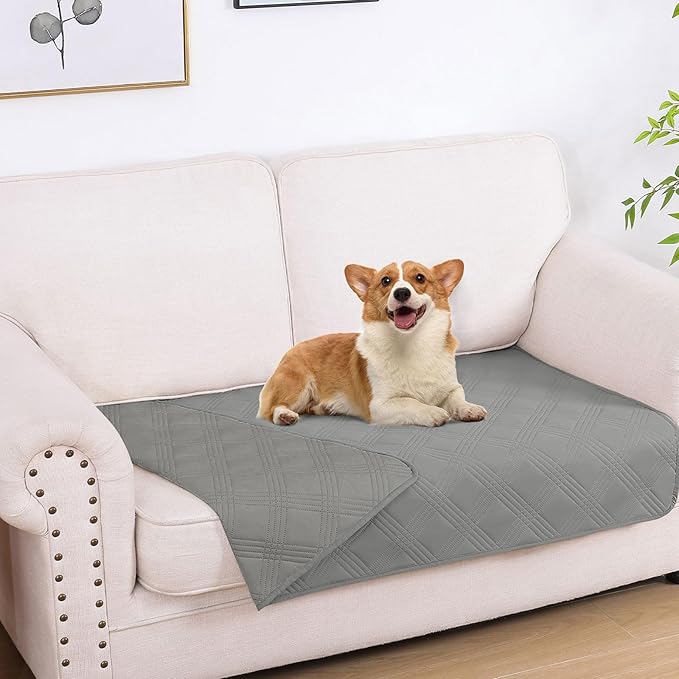 hyha Waterproof Dog Blanket, Reversible Pet Bed Blanket, Soft Sofa Couch Cover by hyha