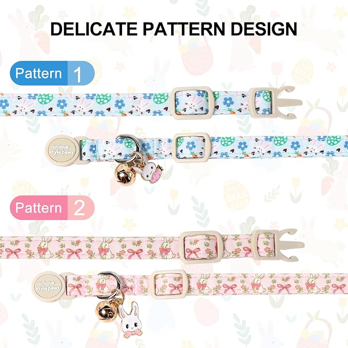 Unique Style Paws Easter Cat Collar, Easter Day Cat Collars, Adjustable Soft - Image 3