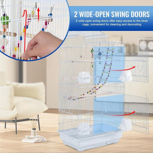 FDW 39 Inch Bird Cage Parakeet Cage - Image 2
