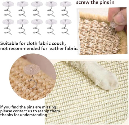 HAOZAIKEJI Cat Scratcher Mat Sofa Protector Natural Sisal Cat Scratching Mat - Image 6
