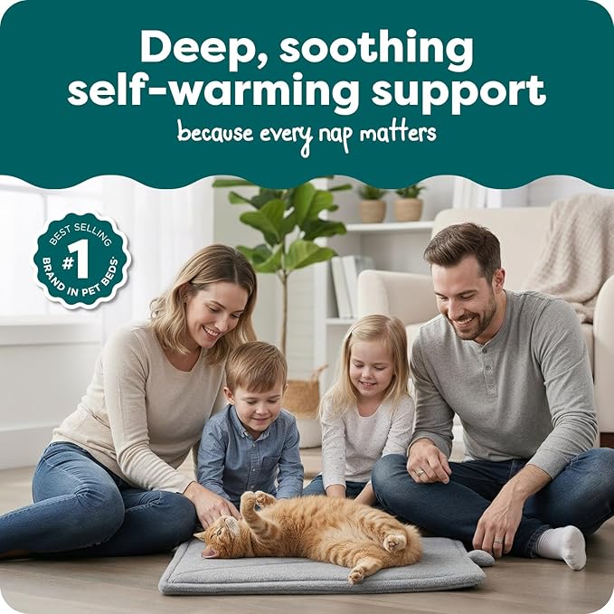 FurHaven ThermaNAP Self Warming Cat Mat, Dog Bed - Image 2
