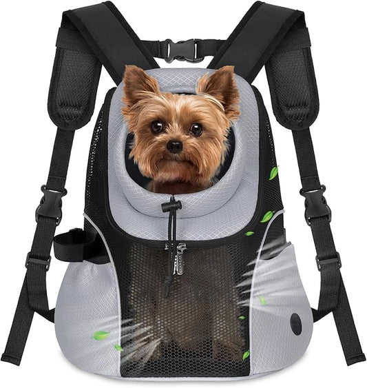 WOYYHO Pet Dog Carrier Backpack Small Dog Front Backpack Ventilated Mesh Dog by WOYYHO