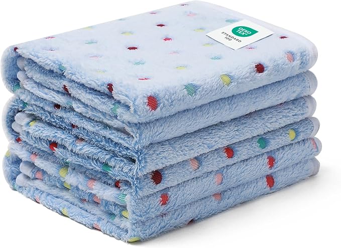 Luciphia 1 Pack 3 Blankets Super Soft Cute Dot Pattern Pet Blanket Flannel Throw by luciphia