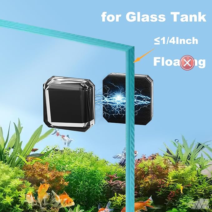 Carefree Fish Aquarium Small Super Magentic Cleaner Fish Tank Algae Scraper - Image 2