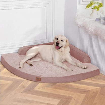 Large Orthopedic Dog Bed with Sides XXL Dog Beds with Removable Washable Cover by Mekiy