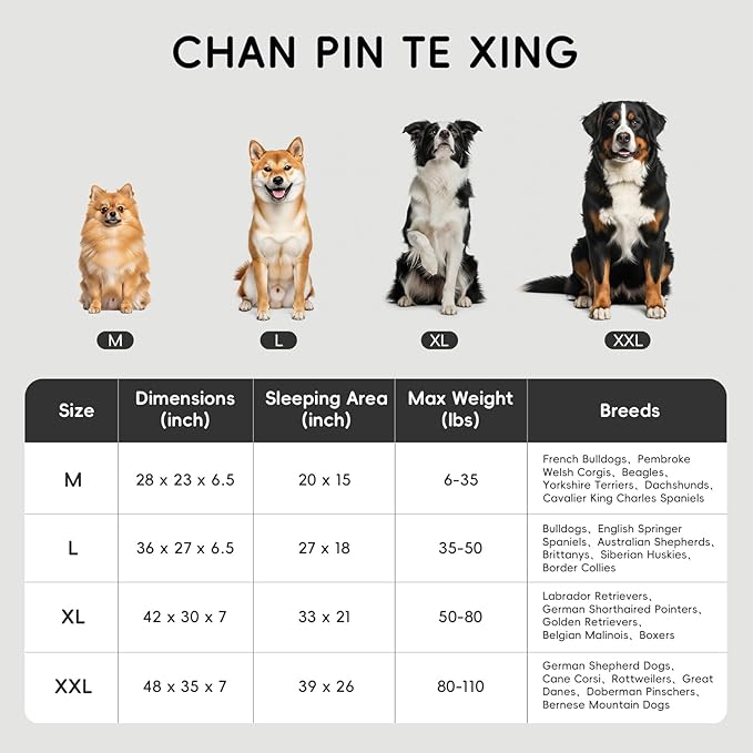 Homemate Dog Beds Large Sized Dog: 36x27 inch Orthopedic Large Dogs Bed XL - Image 3