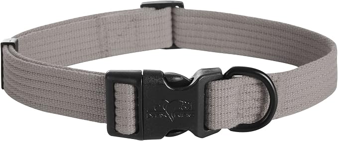 lynxking Dog Collar Soft Padded Breathable Cotton Solid Color Strong Adjustable by Lynxking