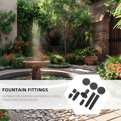 VICASKY Solar Bird Bath Fountains Accessories 10 Pcs Plastic Nozzles Pond - Image 4