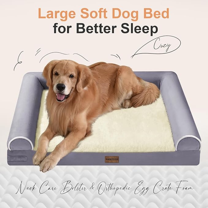 Medium Large Dog Bed Orthopedic Washable: Beds Bolster Medium Large Sized Dog - Image 2