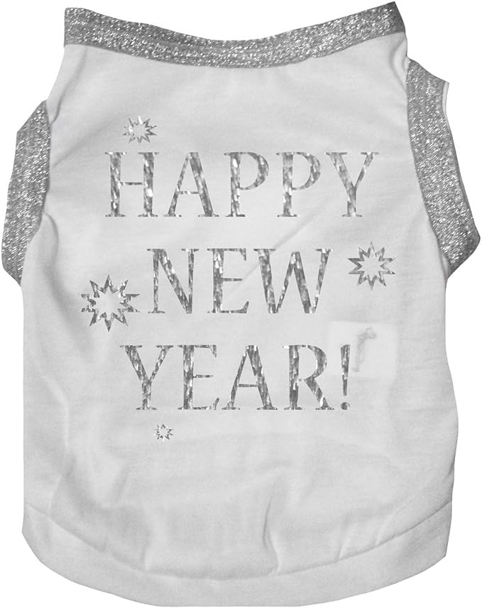 Petitebella Bling Happy New Year Puppy Dog Shirt by Petitebella