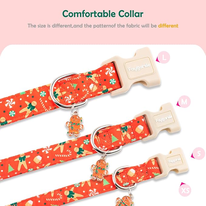 Faygarsle Christmas Dog Collar, Plastic Buckle - Image 5