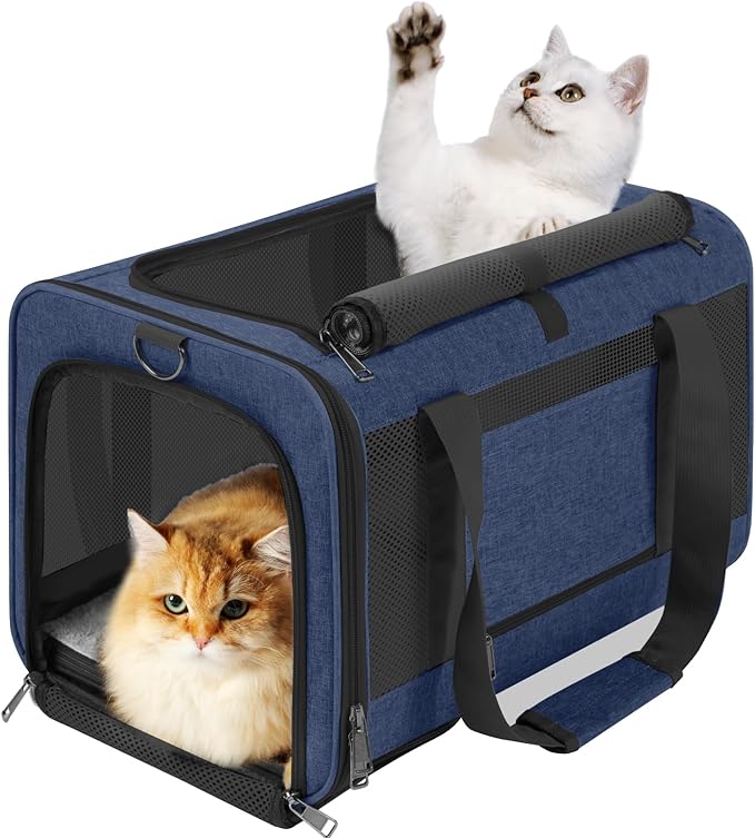 Dog Carrier Soft/Cat Crates Large Cat 20 to 25 pounds/Softsided Pet Car Travel by GAPZER