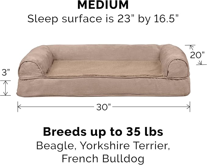 FurHaven Orthopedic Foam Sofa Dog Bed - Image 2