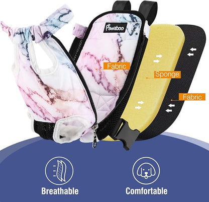 Pawaboo Adjustable Dog Carrier Purses, Pet Front Cat Travel Bag Dog Carrier - Image 5