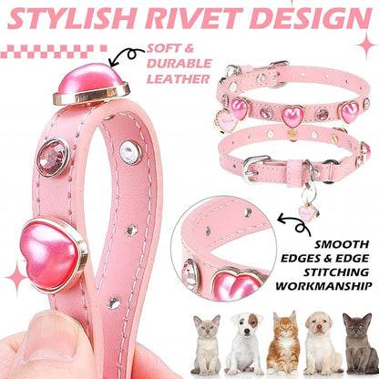 EXPAWLORER Valentine's Day Leather Cat Collar - Image 4