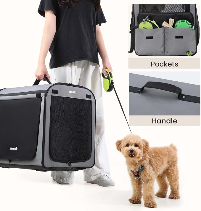 Dog Car Carrier Light Weight 24×17.7×20.5in, Dog Carrier Easy to Assemble - Image 5