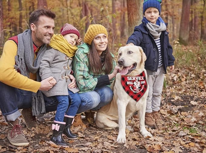 Dog Bandana, Therapy Dog Please Pet Me with, Dogs Scarf Classical Printing - Image 5