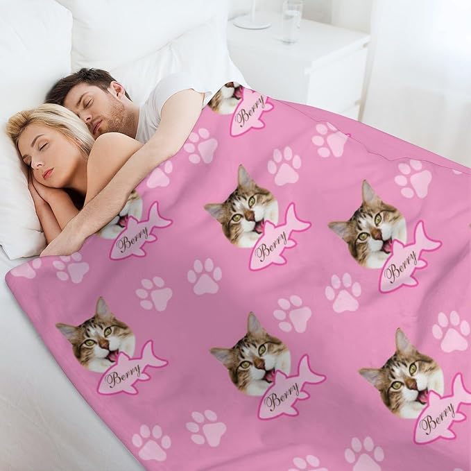 Personalized Paw Print Dog Blanket - Image 5