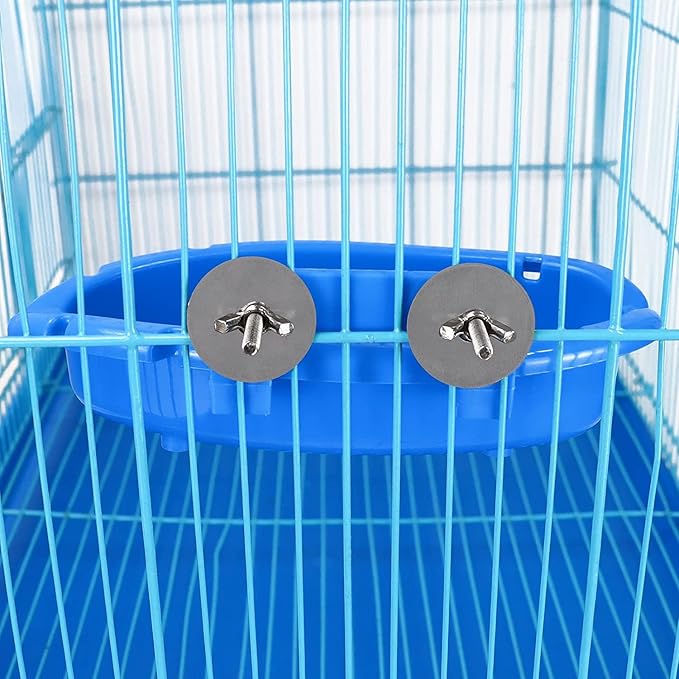 Bird Bath for Cage with 3 Balls Bird Tub Bowl Basin Hanging Birdbath Toy Pet - Image 3