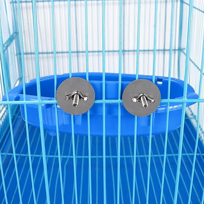 Bird Bath for Cage with 3 Balls Bird Tub Bowl Basin Hanging Birdbath Toy Pet - Image 3