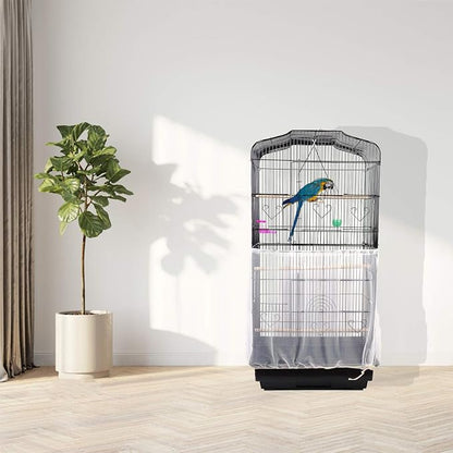 Daoeny Universal Bird Cage Cover, Adjustable Parrot Nylon Airy Soft Mesh Net - Image 7
