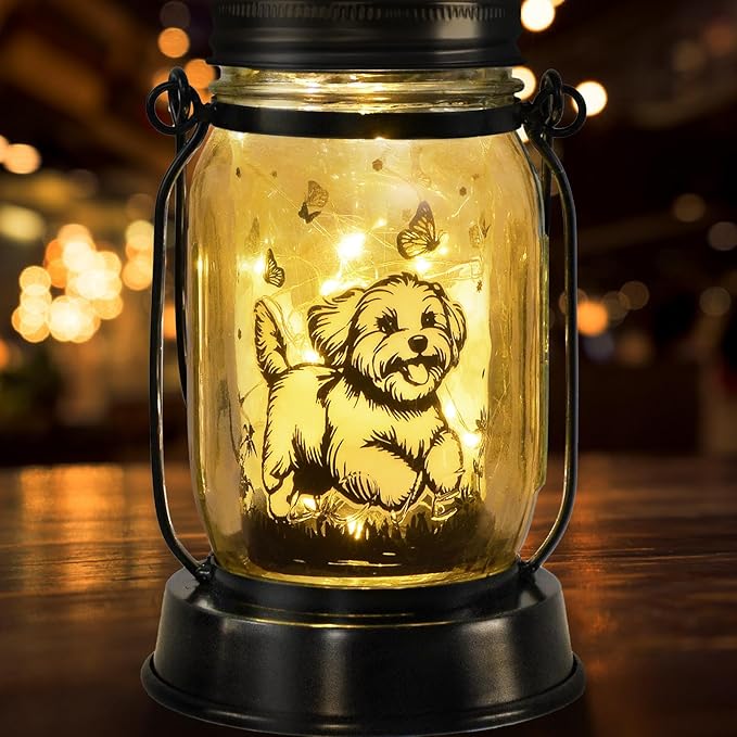 kyoryuger Maltese Dog Gifts for Women/Men Maltese Solar Lanterns Birthday Dog by kyoryuger