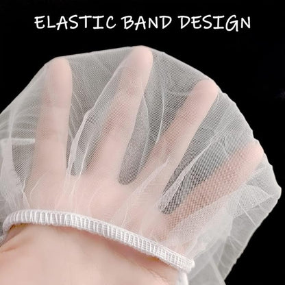 Bird Cage Cover, Breathable Nylon Mesh Seed Catcher Guard, Adjustable Elastic - Image 4