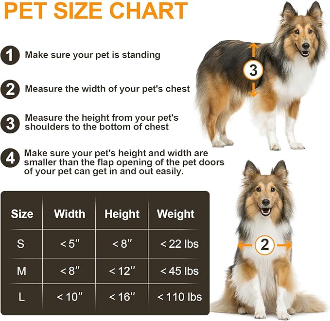 Dog Door for Wall, All Aluminum Large Doggy Door Doggie door, Pet Door Easy to - Image 7