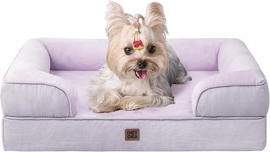 EHEYCIGA Orthopedic Dog Bed for Small Dogs, Waterproof Memory Foam Small Pet by EHEYCIGA