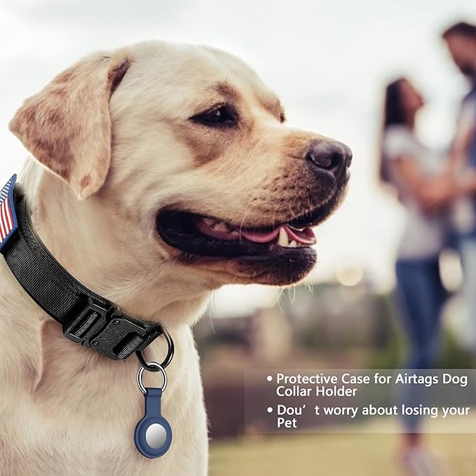 DAGANXI Tactical Dog Collar Leash Set, Adjustable Military Training Nylon Dog - Image 2