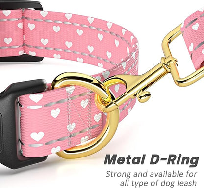 Reflective Dog Collar for Medium Dogs, Cute Adjustable Heavy-Duty Nylon Puppy - Image 5
