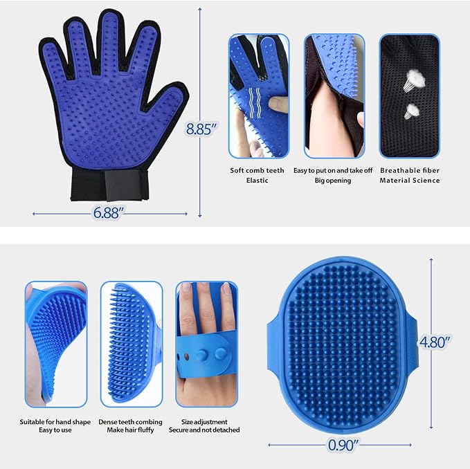 Cat & Dog Grooming Gloves - Image 3