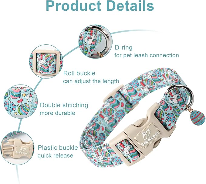 Easter Dog Collar for Large Dogs - Image 2