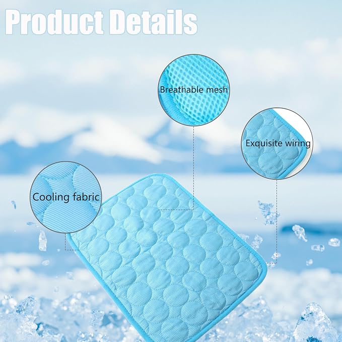 Upgraded Dog Cooling Mat, Pet Cooling Mats, Washable & Portable Pet Soft Pad - Image 6