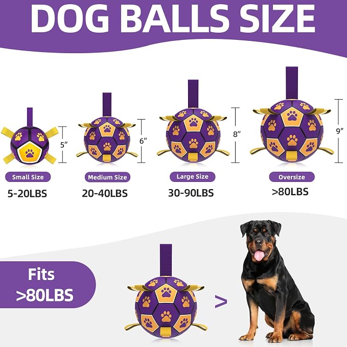 QDAN Extra Large Dog Toys Soccer Ball - Image 9