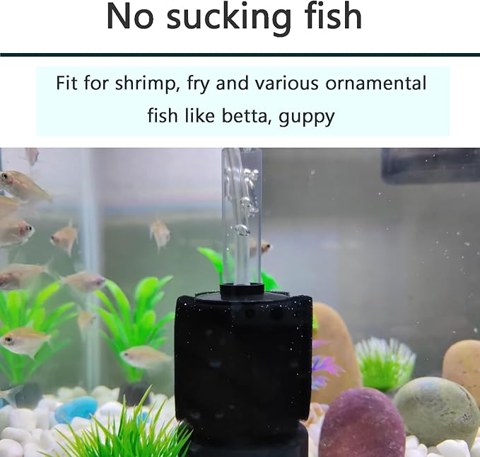 AQUANEAT 3 Pack Aquarium Bio Sponge Filter Breeding Fry Betta Shrimp Nano Fish - Image 6